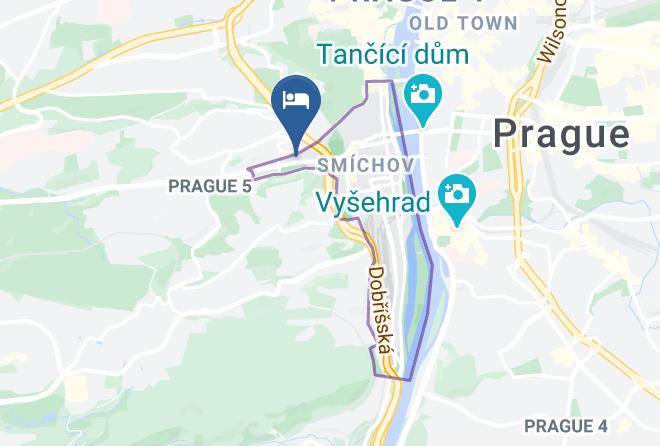 Bohem Prague Hotel Map