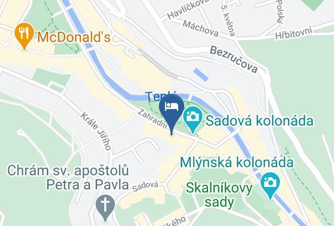 Carlsbad - Hotel Concordia Bohemia Lazne Karlovy Vary Maps