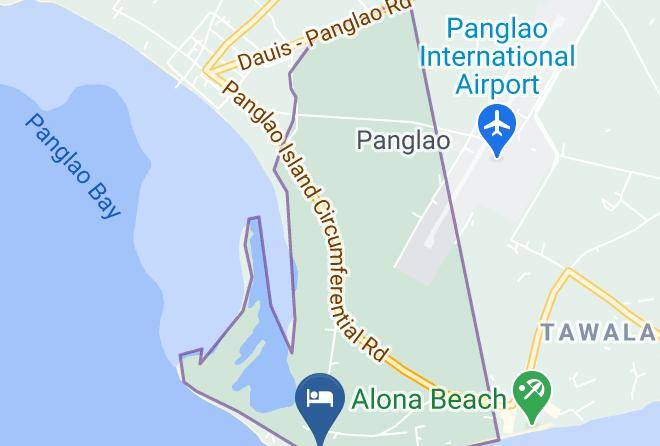 Bohol South Beach Hotel Map