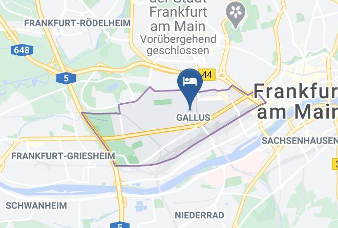 Frankfurt Am Main - Bold Hotel Frankfurt An Der Messe Maps