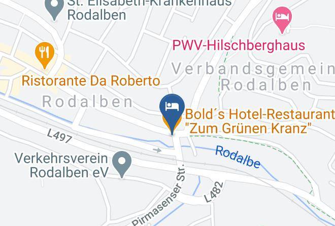 Sudwestpfalz - Bolds Hotel Restaurant Zum Grunen Kranz Maps
