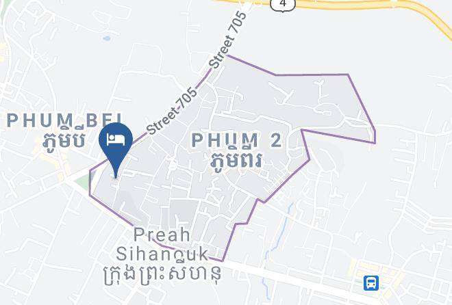 Preah Sihaknuk Town - Bole Boutique Hotel Maps