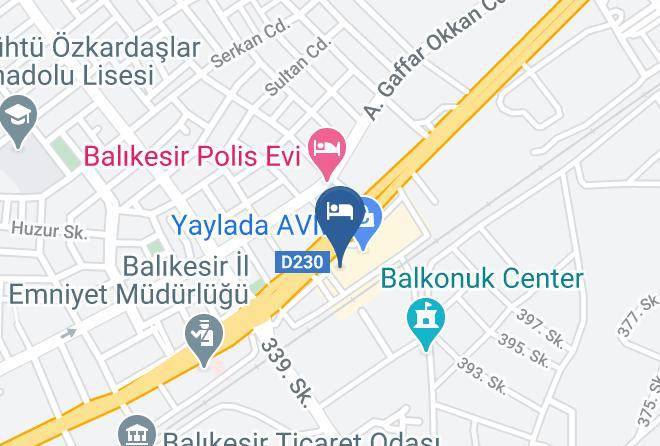 Aysebaci - Onhann Hotel Maps