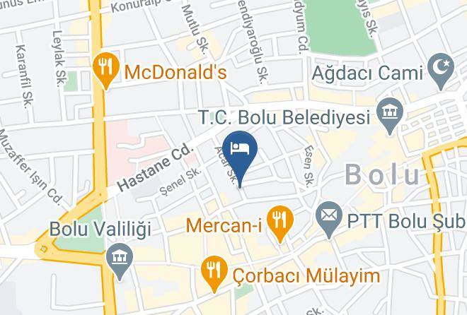 Bolu Tabaklar - Bolu City Otel Maps
