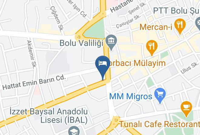 Bolu Tabaklar - Bolu Uygulama Oteli Maps