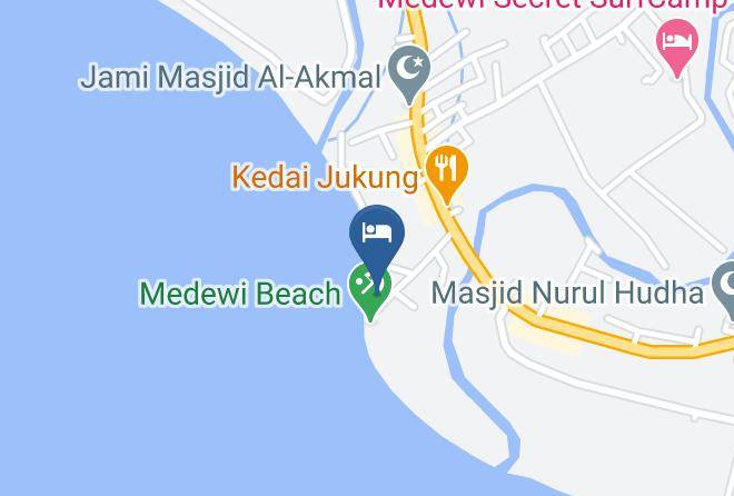Jembrana Regency - Bombora Medewi Wave Lodge Maps