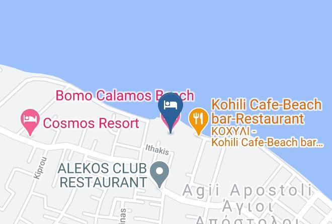 Bomo Calamos Beach Hotel Map