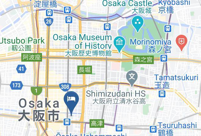 Osaka City Chuo Ward - Bon Condo Namba Nipponbashi Maps
