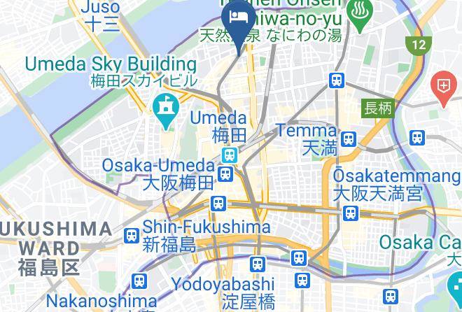 Osaka City Kita Ward - Bon Condo Umeda North Maps