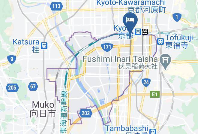 Kyoto City Minami Ward - Bon Kyoto Station Maps