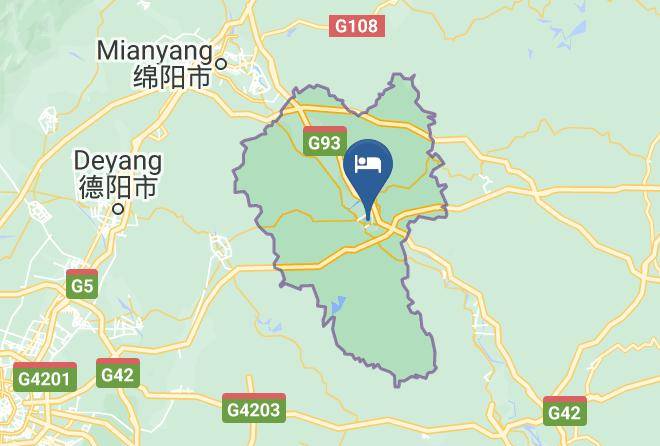 Mianyang - Bona Hotel Maps