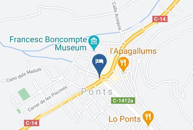 Lleida - Hotel Boncompte Maps
