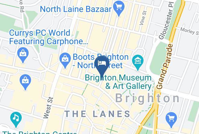 Brighton And Hove - Bond Hotel Maps