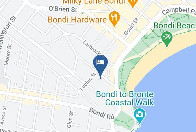 Bondi Beach House Map - New South Wales - Waverley