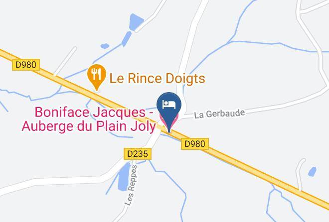 Saone Et Loire - Boniface Jacques Auberge Du Plain Joly Maps