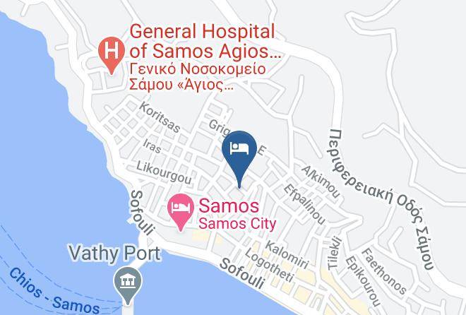 Samos - Bonis Hotel Maps