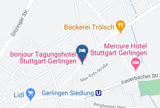 Bonjour Tagungshotel Stuttgart Gerlingen Map