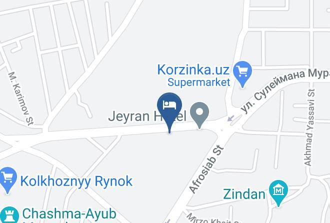 Bukhara - Bonu Hotel Maps