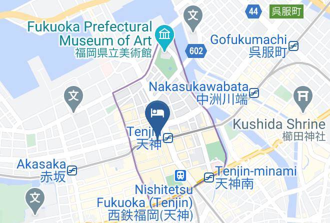 Book & Bed Tokyo Fukuoka Map