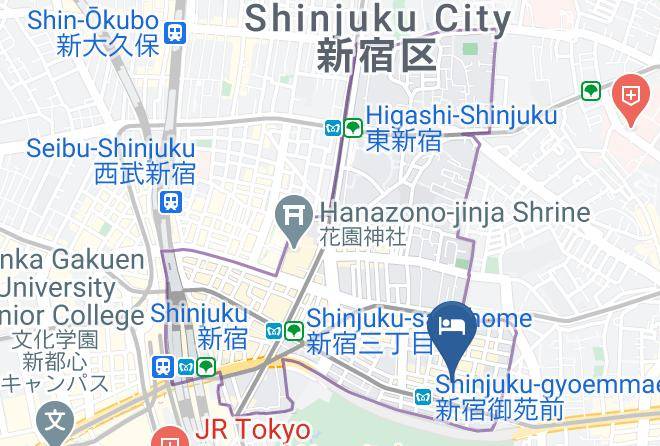 Shinjuku Ward - Book Tea Bed Maps