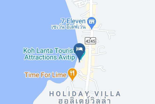 Amphoe Ko Lanta - Boomerang Restaurant & Bungalows Maps