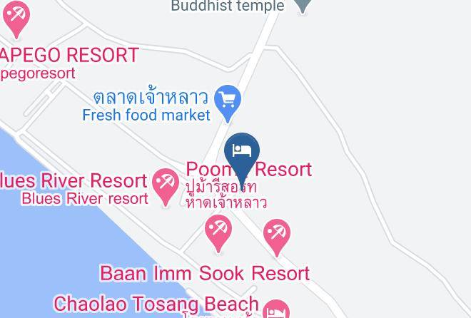 Amphoe Tha Mai - Boon Nam Fah Resort Chao Lao Beach Chanthaburi Maps