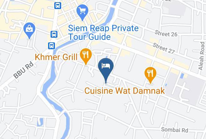 Bopha Residence Karte - Siem Reap - Siem Reab Town