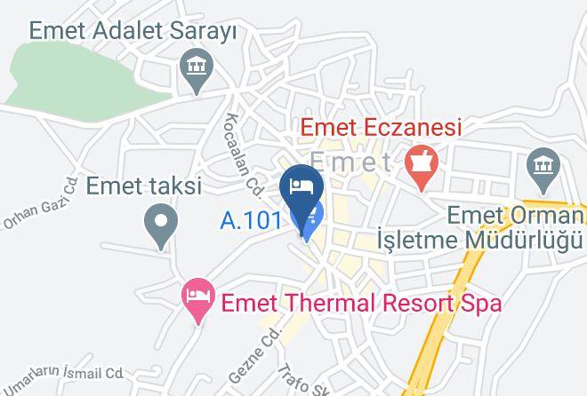 Emet - Borpark Otel Maps