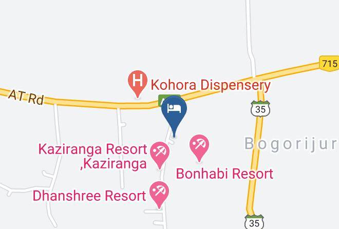 Bokakhat - Bora's Home Stay Kaziranga Maps