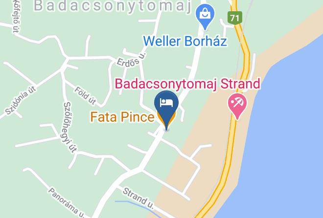 Badacsonytomaj - Borbaratok Panzio Maps