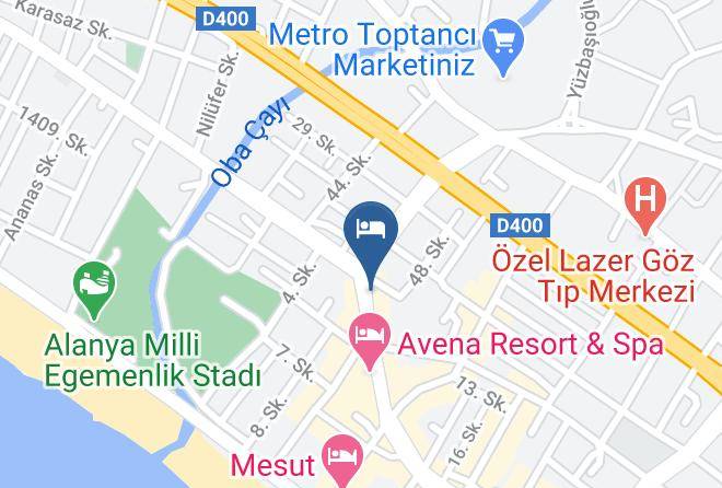 Alanya - Boreas Restoran Maps