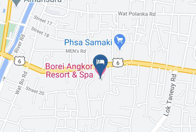 Borei Angkor Resort & Spa Karte - Siem Reap - Siem Reab Town