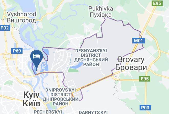 Kyiv - Borisfen Hotel Maps