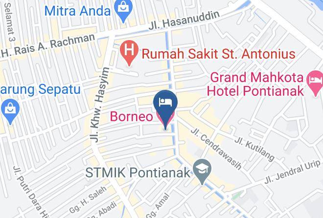 Kota Pontianak - Borneo Hotel Maps