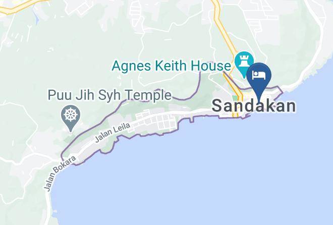 Bahagian Sandakan - Borneo Sandakan Backpackers Maps