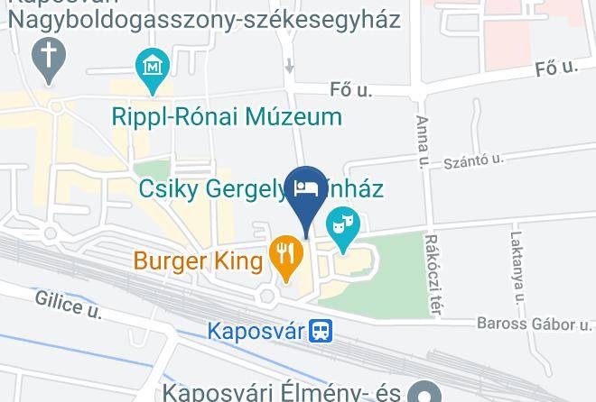 Kaposvar - Borostyan Hotel Maps
