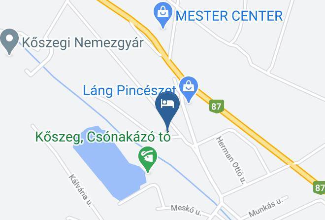 Koszeg - Borostyan Vendeghaz Maps