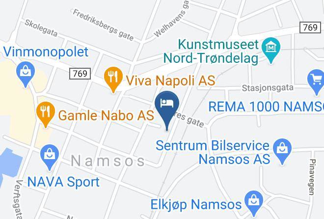 Namsos - Borstad Hotel As Maps