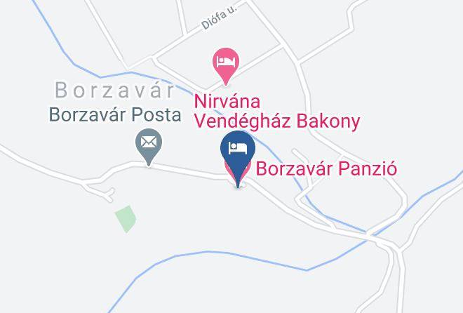 Borzavar - Borzavar Panzio Maps
