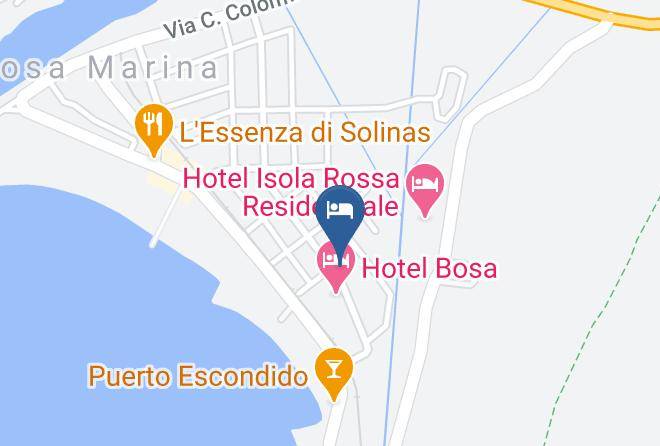Oristano - Bosa Mare Di Pirino Manlio Ettore E C Snc Maps
