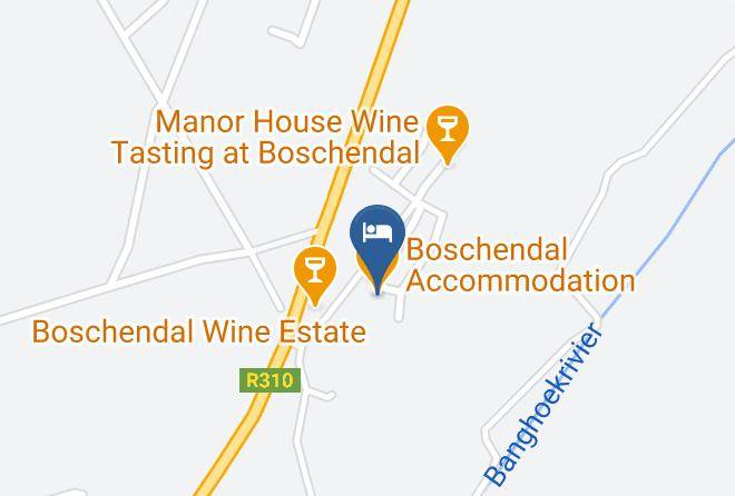 Cape Winelands - Boschendal Accommodation Maps