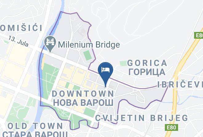 Podgorica - Boscovich Boutique Hotel Maps