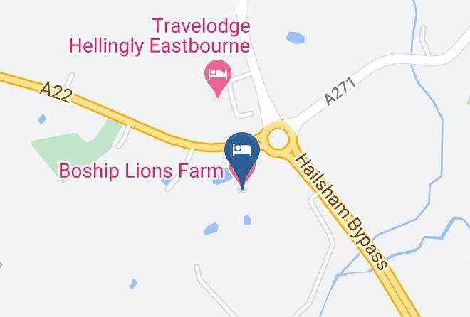 East Sussex - Boship Lions Farm Hotel Maps