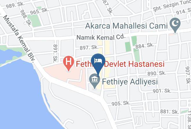 Fethiye - Bostan Hotel Maps
