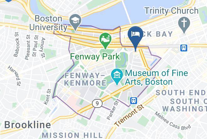 Boston Fenway Inn By Found Map