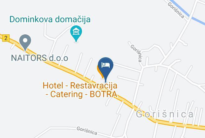 Gorisnica - Hotel Restavracija Catering Botra Maps