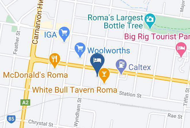 Bottle Tree Gardens Motel Map