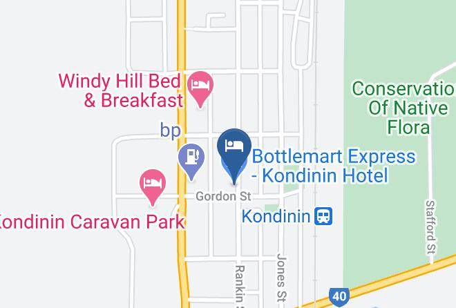 Kondinin - Bottlemart Express Kondinin Hotel Maps