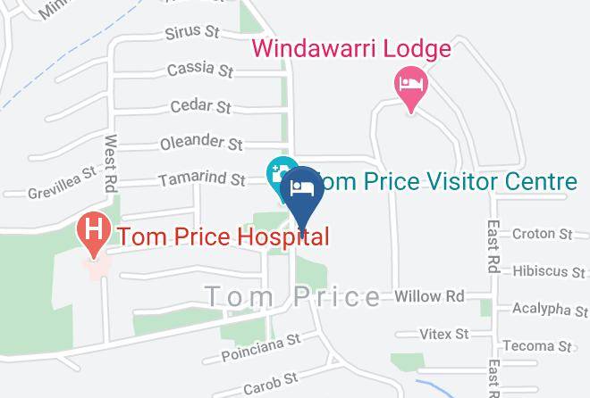 Ashburton - Bottlemart Express Tom Price Hotel Motel Maps