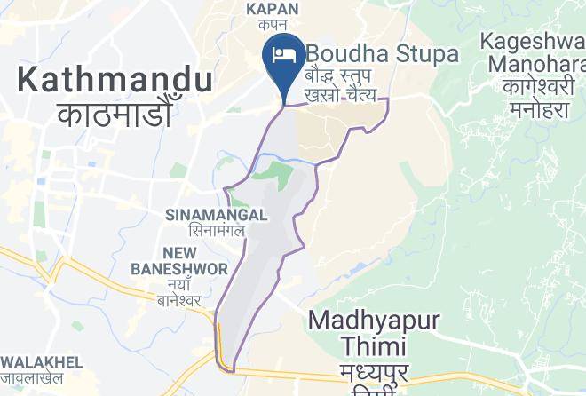 Kathmandu - Boudha Gallery Hotel Maps
